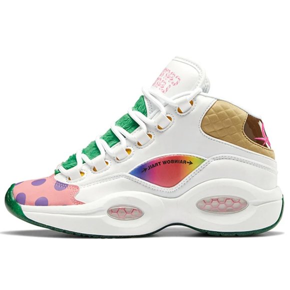 Reebok Question Mid Candy Land Junior Basketball Size 4. &. 4.5
